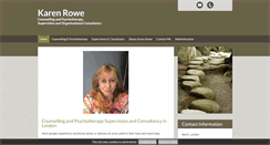 Desktop Screenshot of karenrowecounsellingandpsychotherapy.co.uk
